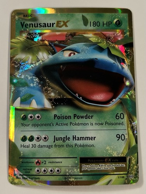 #ad #ad Venusaur EX 1 108 Evolutions Holo LP Pokemon TCG $3.95