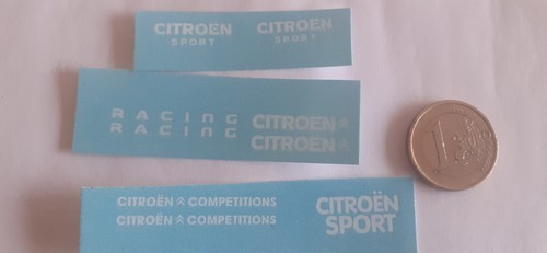 Décalcomanies (decals) Pour Maquette Citroën BX Taxi - Échelle 1/43 - Inscription "Je Roule Au Gaz" - Occasion