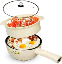 Electric hot pot 2.8L, 1000W non-stick frying pan, electric cooking pot