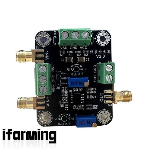 Modulo Amplificatore Strumento Segnale Debole Tensione UV Amplificatore Singolo/Differenziale  - Foto 1 di 8