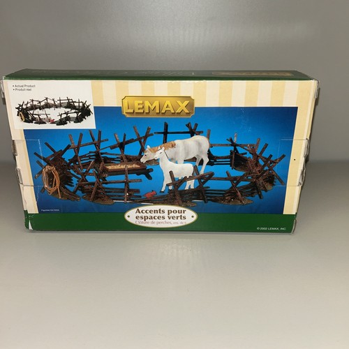 NIB Lemax Village Collection 2002 VTG Split Rail Fence Set Of 6 Original 24776A - Picture 1 of 6