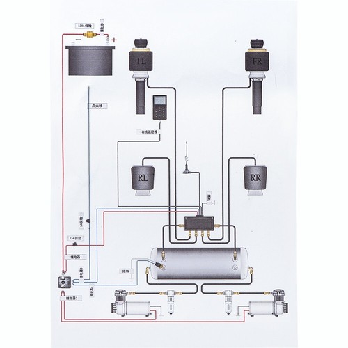 Air management Top Grade Air ride suspension system Electronic Controll Kit - - Picture 3 of 9