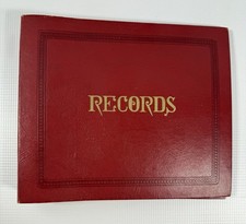 Vintage Record Storage Album for 7" Vinyl 45 rpm Records. Holds 10 Discs.