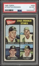 1965 Topps Athletics Rookies Jim Catfish Hunter #526 PSA 6 EX-MT 