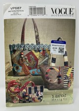 Vogue VP687 Purse Handbag Tote Sewing Pattern B Randle Designs Uncut Accessroies