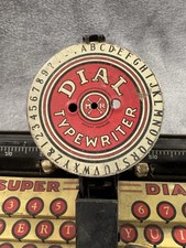 MARX Super Dial Tin Litho Toy Typewriter Rare Litho Typo Early - Mid Century