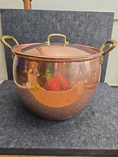 Ruffoni 13.25 Qt Hammered Copper Stock Pot – Made in Italy (private label