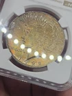 1922 NGC MS62 Peace Silver Dollar ☆ Green Toned ☆
