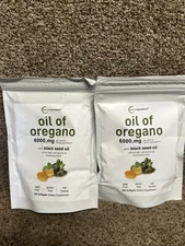 Oil of Oregano with Black Seed 6000mg – 300 Softgels – Immune & Digestive 2 Bags