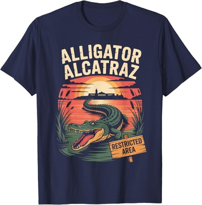 Funny Meme Alligator Alcatraz - Immigrant Prison Unisex T-Shirt