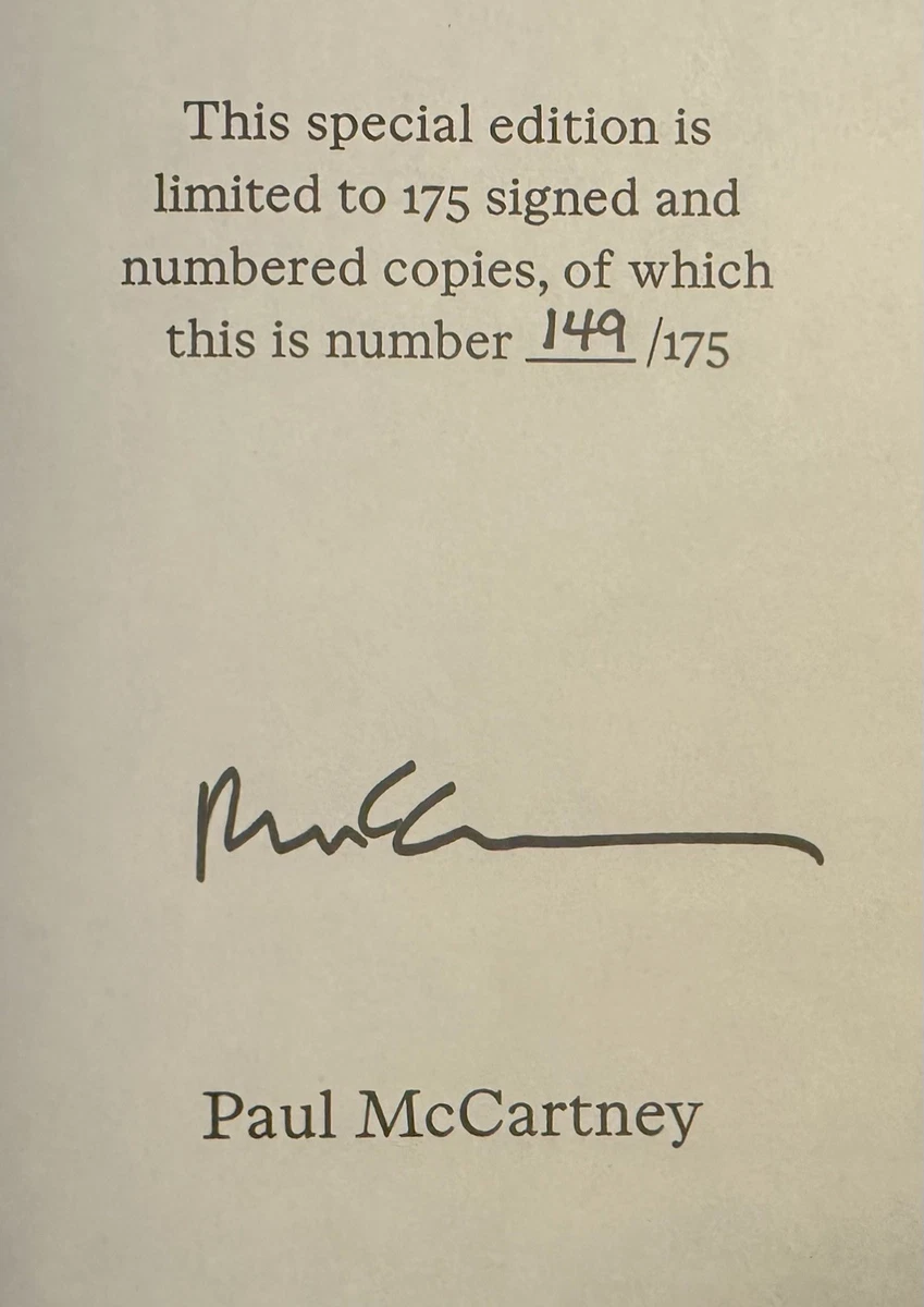 Paul Mccartney Signed Memorabilia for sale | eBay
