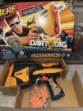 2010 Nerf Dart Tag Speedload 6 Dart Gun With 6 Darts TESTED New In Box Complete