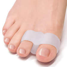 Bunion Corrector & Toe Separator | Double Loop for Overlapping Toe Relief Gel UK