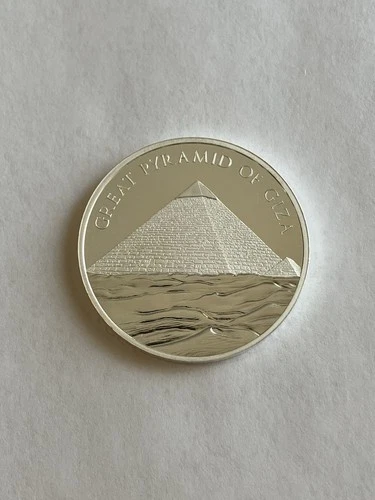 1 Troy Ounce .999 Silver Great Pyramid Of Giza Bullion Round