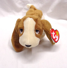 1998 TY Beanie Babies Plush TRACKER Dog  8"  NOS