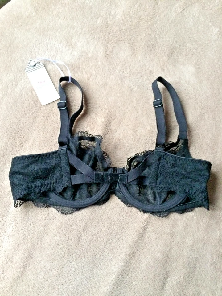 Freya 34C фантазии черный на косточках погружения бюстгальтер стиль 1011 новый с Ярлыками - Изображение 2 из 4