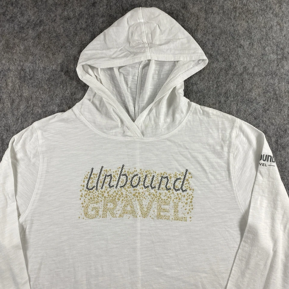 Camisa con Capucha Unbound Gravel TASC Mujer Grande Blanca Bambú Ciclismo Bicicleta De por Vida Foto 2 de 4