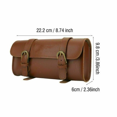 Fahrrad Satteltasche Retro-Lenkertasche Fahrradtasche Werkzeugtasche Ledertasche - Bild 4 von 12