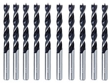 10Pcs 1/8 Inch Wood Brad Point Drill Bit Set Spur Point Woodworking Drill Bits