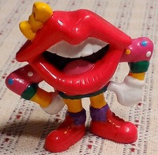 1989 Vintage Hardee's Kids Meal Toy - Tang Lips Figure Figurine By Applause