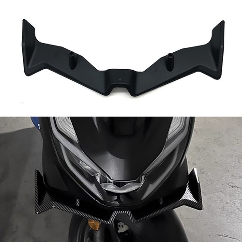 Gloss Black Front Fairing Aerodynamic Winglet Cover Fit for Honda Pcx125 Pcx160