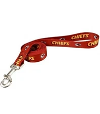 NFL Kansas City Chiefs, Premium Pet - Dog Leash, NEW (3/4" x 72")