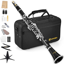 Bb Clarinet for Beginners with Case, Stand, Cleaning Kit Accessories