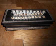 Ancien ACCORDEON ROMANTIQUE XIXème Antique FLUTINA old accordion 19th