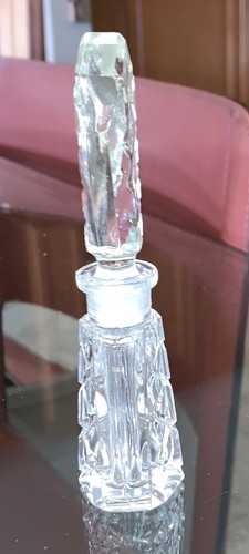 Gorgeous VINTAGE Handcut CRYSTAL PERFUME BOTTLE Made in West Germany Pre-1989 - Picture 3 of 7
