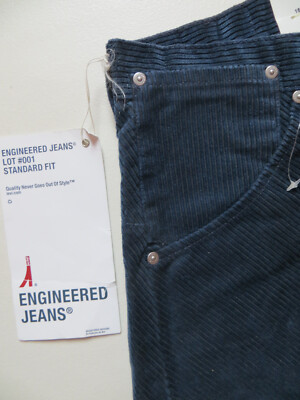 Levi's 001 Engineered Cord Jeans Hose W 29 /L 32 NEU Standard Fit Breit-Cordhose