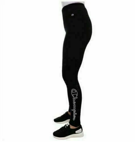 NWT Women Champion Tiites Athletic pull on Pants Leggings Soft Cotton XS  BLACK