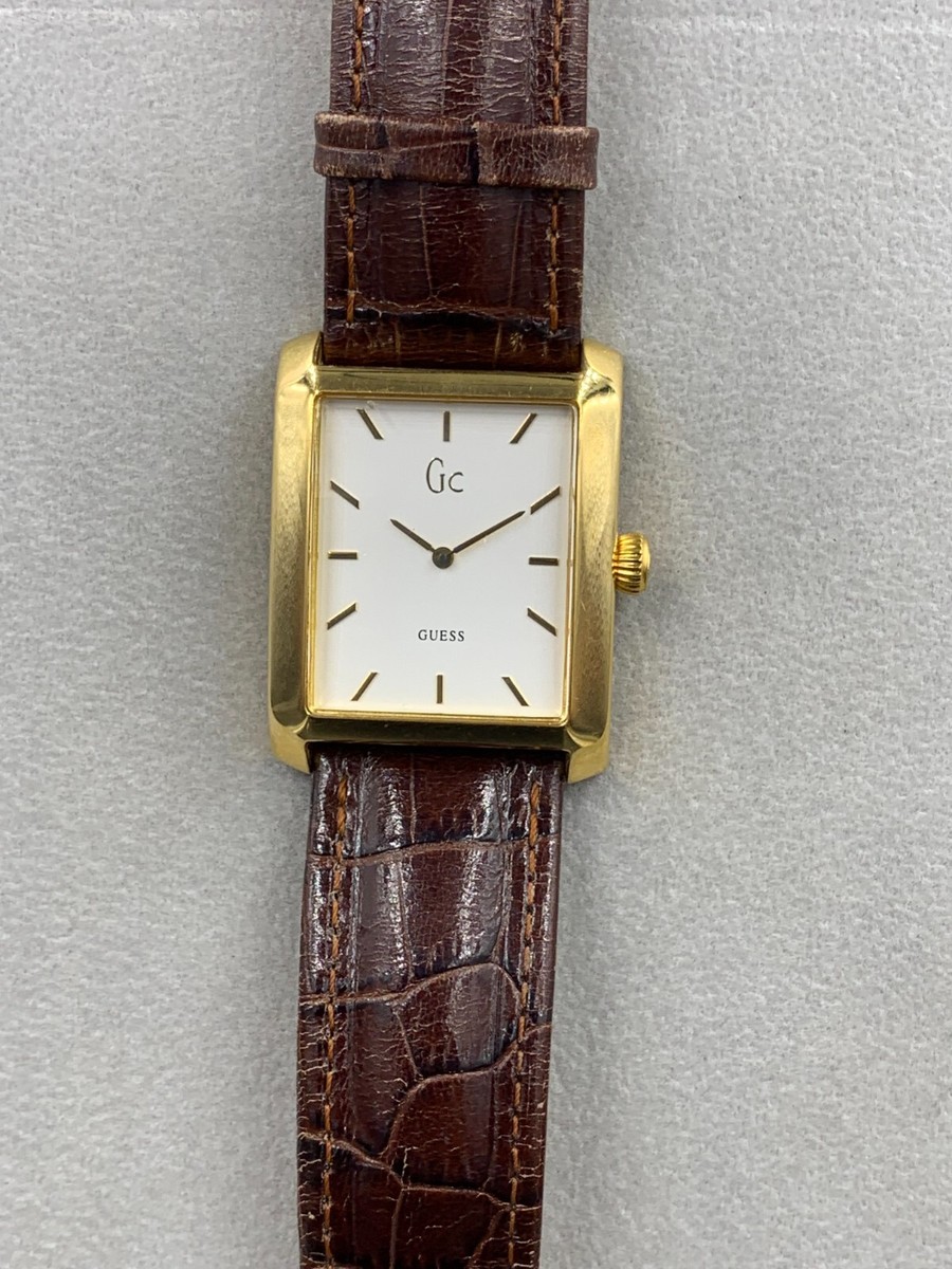 Guess watch GC Collection GC 1000 men's gold tone good Condition