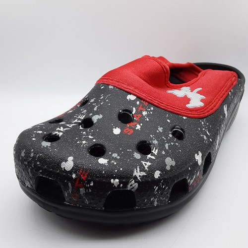 DISNEY Mickey Mouse Limited Edition Size Men M 3 women W 5 Adult Crocs Red Black - Picture 3 of 10