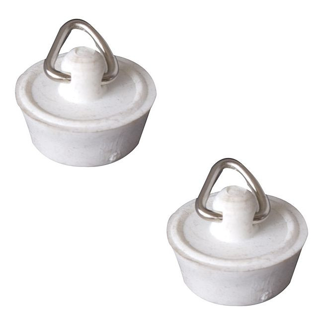 CARAVAN SINK/BASIN PAIR OF WASTE PLUGS - 7/8\" X 2