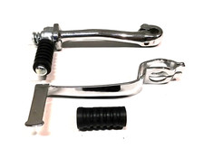 Schalthebel Kickstarter klappbar pas. f. Simson S50 Enduro Gummi chrom
