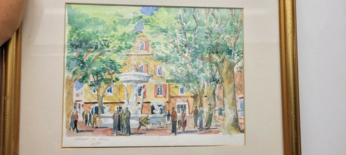 Maussane les Alpilles French Watercolor Street scene - Picture 9 of 9