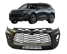 Front Bumper Cover Grille Assembly Fit For 2019 2020 2021 2022 Chevy Blazer