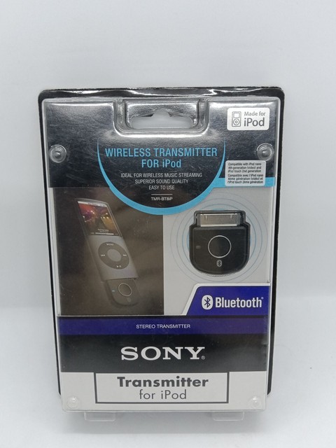 Sony Bluetooth Wireless Transmitter For Ipod Black Tmrbt8ip For Sale Online Ebay