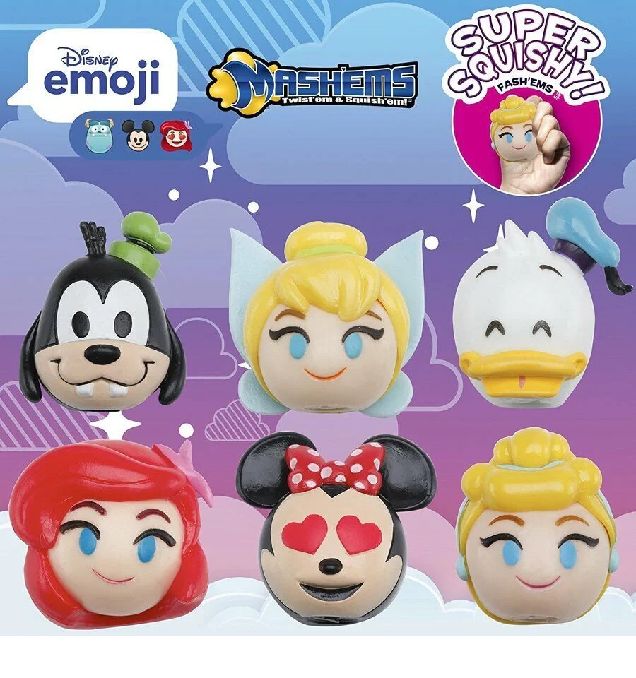 LOTE DE 4 CÁPSULAS CIEGAS DISNEY EMOJI SERIE 1 MASHEMS NUEVAS TY2827 Foto 2 de 2