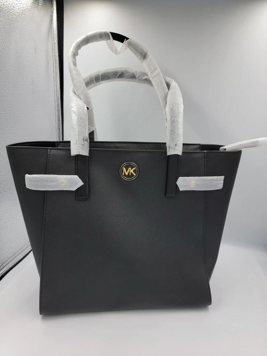 Michael Kors Carmen Large Tote Bag - Black/Gold