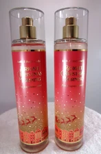 2 x Bath & Body Works BRIGHT CHRISTMAS MORNING Fine Fragrance Mist Spray 8 oz ea