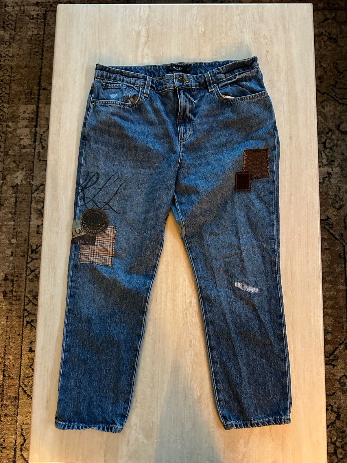 Womens Ralph Lauren Boyfriend Patchwork Tapered A… - image 7