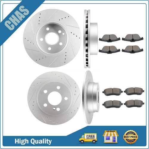 Brake Ceramic Pads Rotors Front & Rear Fits 05-2015 For Nissan