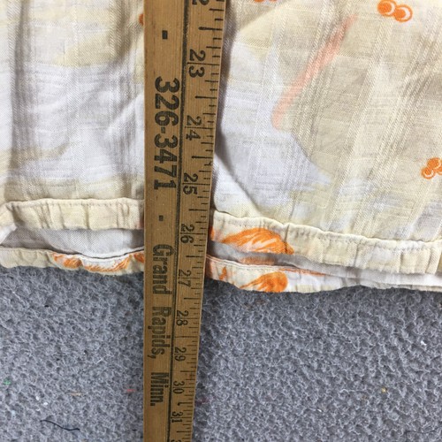 Breakwater Button Up Shirt Mens L Yellow Floral Short Sleeve Collared Pocket - Picture 7 of 15