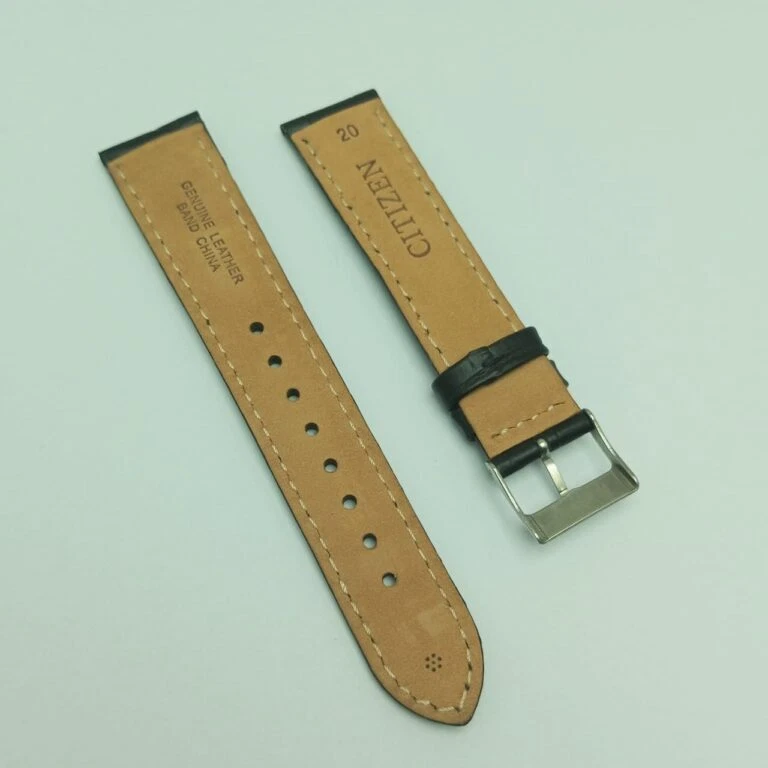 Correa de reloj Citizen de cuero genuino para hombre de 20 mm Foto 2 de 4