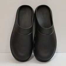 OOFOS OOCloog Recovery Clog Slip On Sandal Size Mens US 7 Womens 9 EU 40 Black