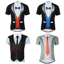 British Style Men's Biking Jersey Short Sleeve Cycle Clothing Cycling Shirt Top