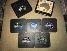 Set of 6 Australia Souvenir Drink Coasters w/ Box