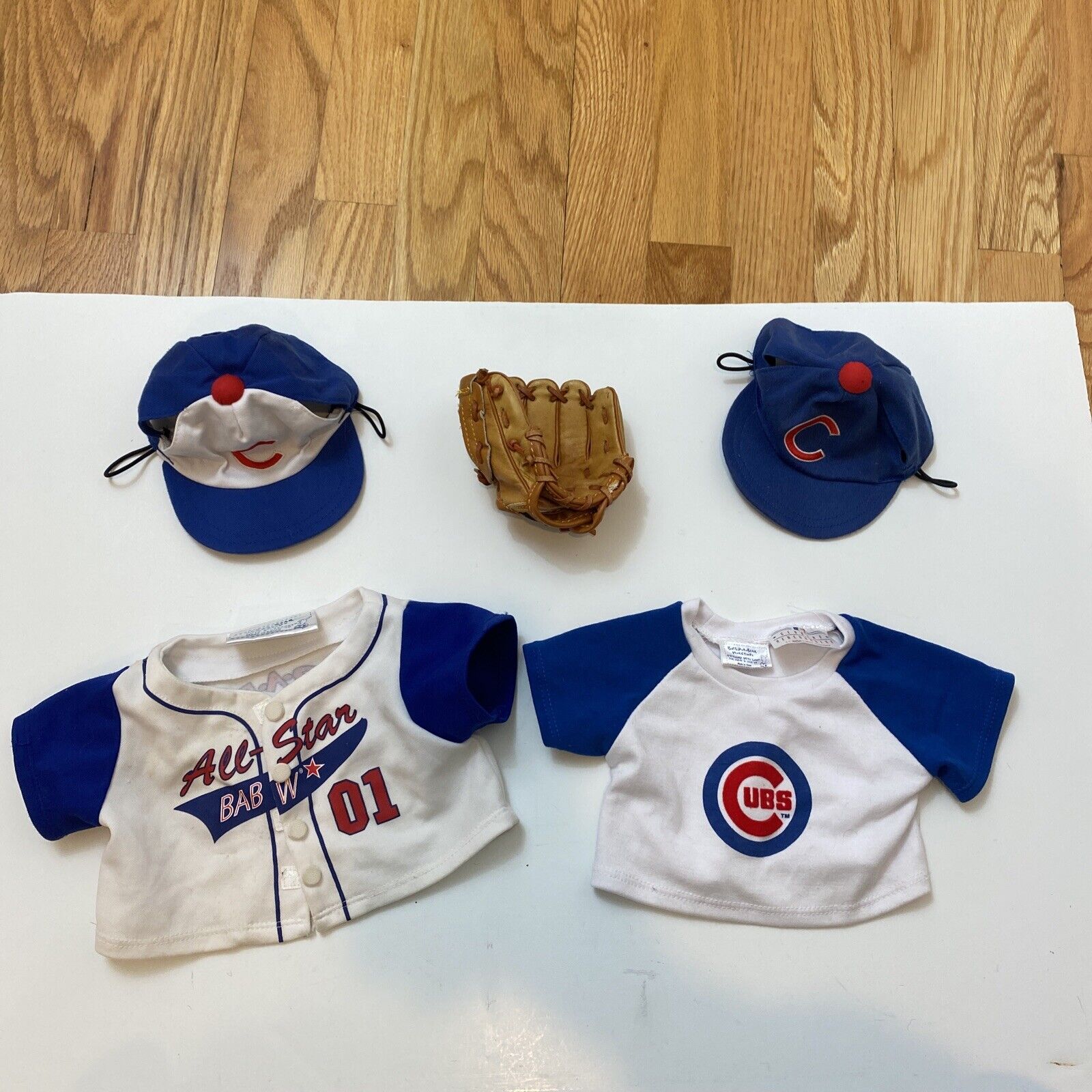Build a Bear Clothing Chicago Cubs Shirts Hats Baseball Glove Lot