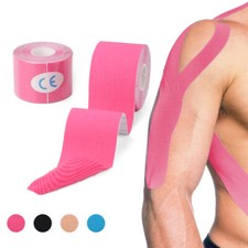 2pc Adhesive Kinesiology Tape Muscle Shin Splint Shoulder Pain Relief Waterproof